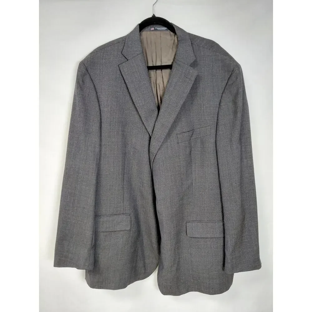 Walter Morton Clothes Made in USA Gray Lined Jacket Men Size 54